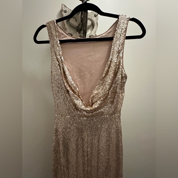 Lulus Sequin Dress Gold Xsmall Stretch
Bride Prom Formal - Picture 4 of 6